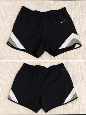 Nike Dri-FIT Black White Athletic Running Shorts Women’s Small